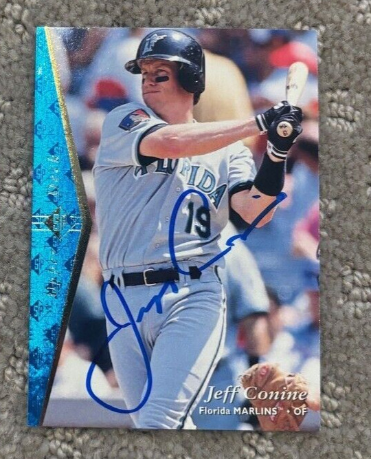 1995 SP Baseball Card #53 Jeff Conine signed autographed card Florida Marlins