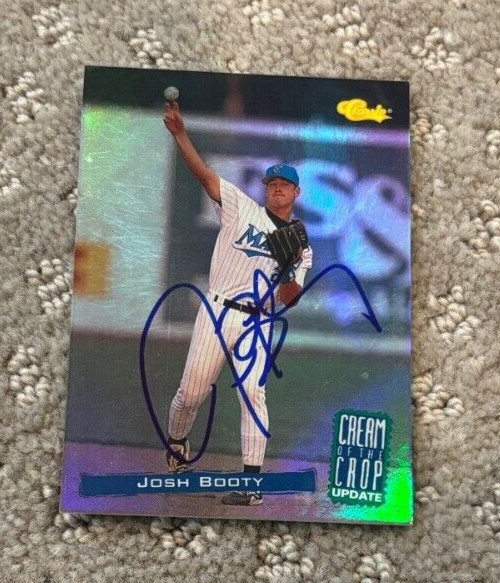 1994 Classic Update Cream of the Crop #CC5 Josh Booty signed autographed card