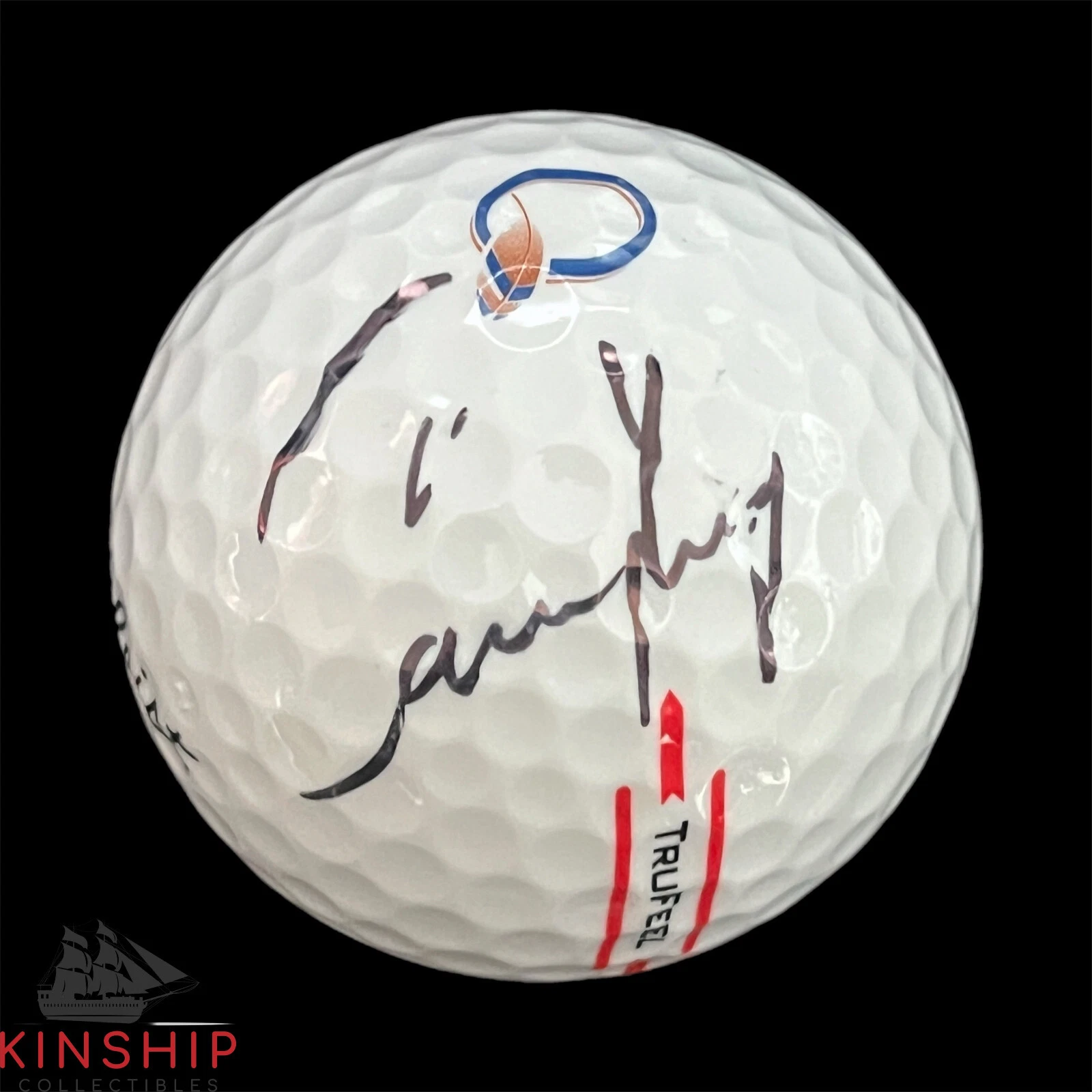 Cameron Young signed Wells Fargo Quail Logo Golf Ball JSA Masters Auto A3282