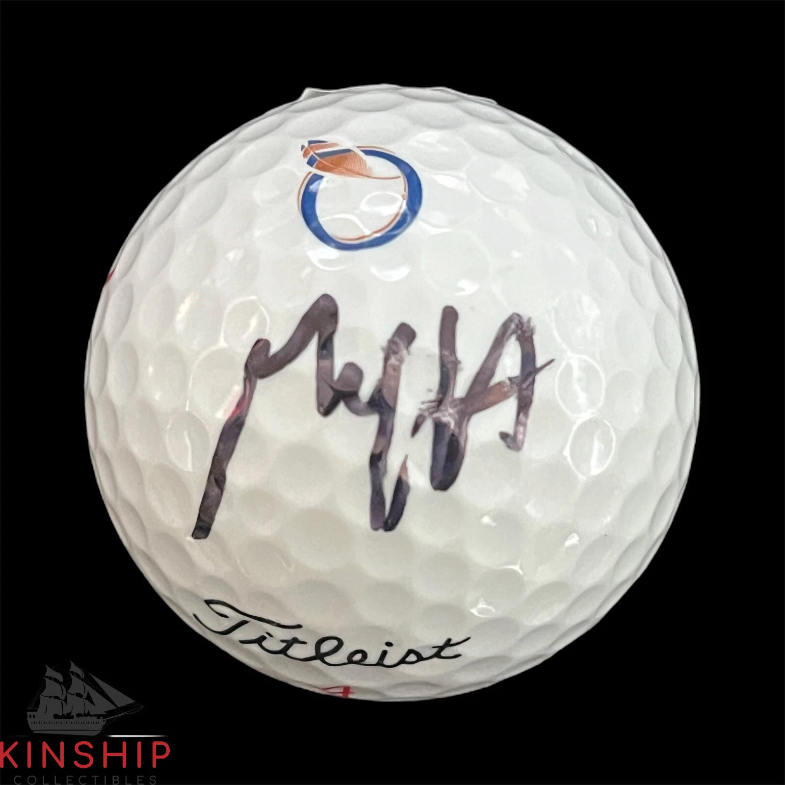 Max Homa signed Wells Fargo Quail Logo Golf Ball JSA Masters Auto A3283