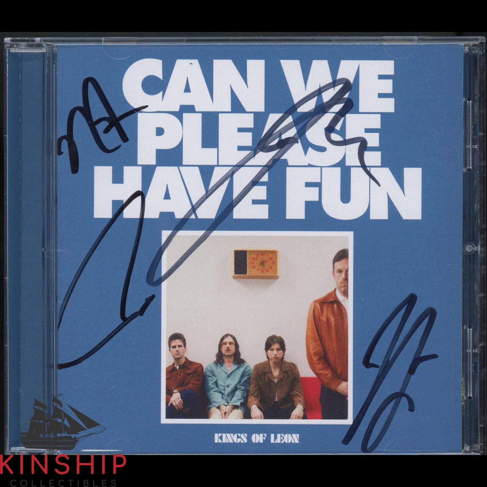 Kings of Leon signed CD Insert JSA COA Can We Please Have Fun Music Auto ZQTY