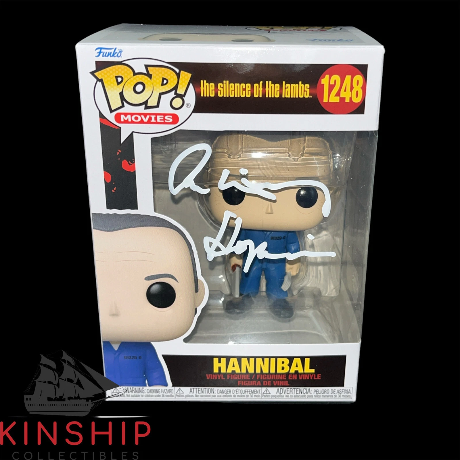 Anthony Hopkins signed Hannibal Funko Pop 1248 SWAU Holo Rare Actor Auto Z1773