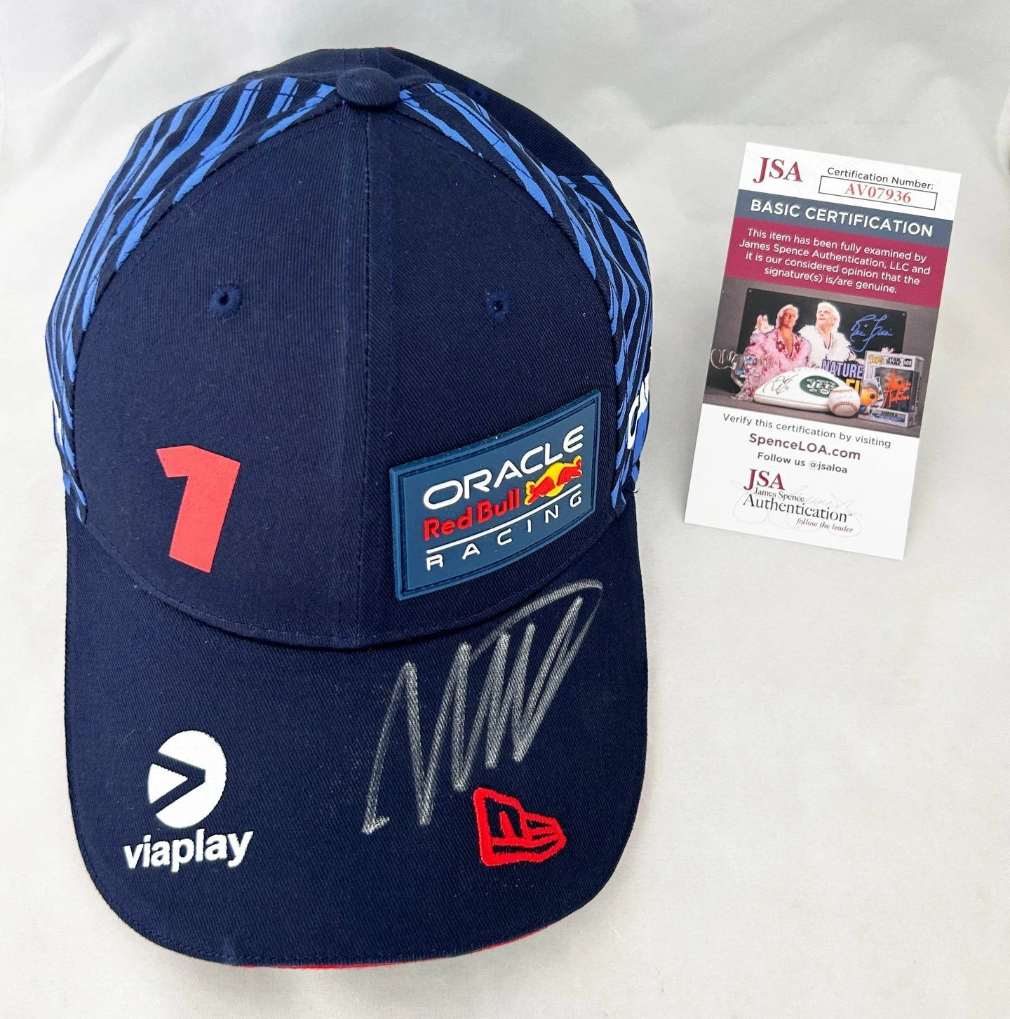Max Verstappen Signed Hat Red Bull Formula 1 F1 JSA 7 COA
