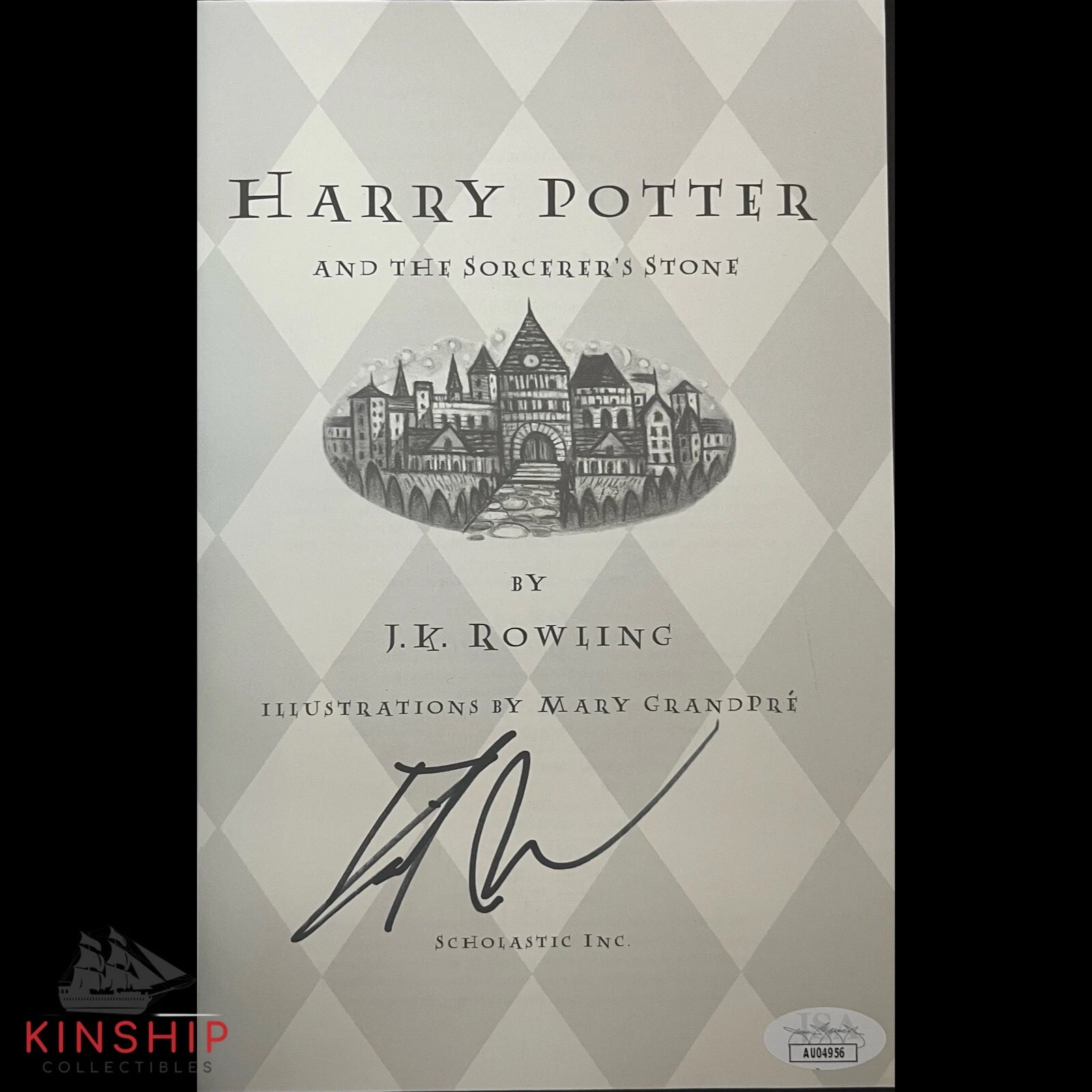 Daniel Radcliffe signed Harry Potter And The Sorcerer's Stone Book JSA COA E224