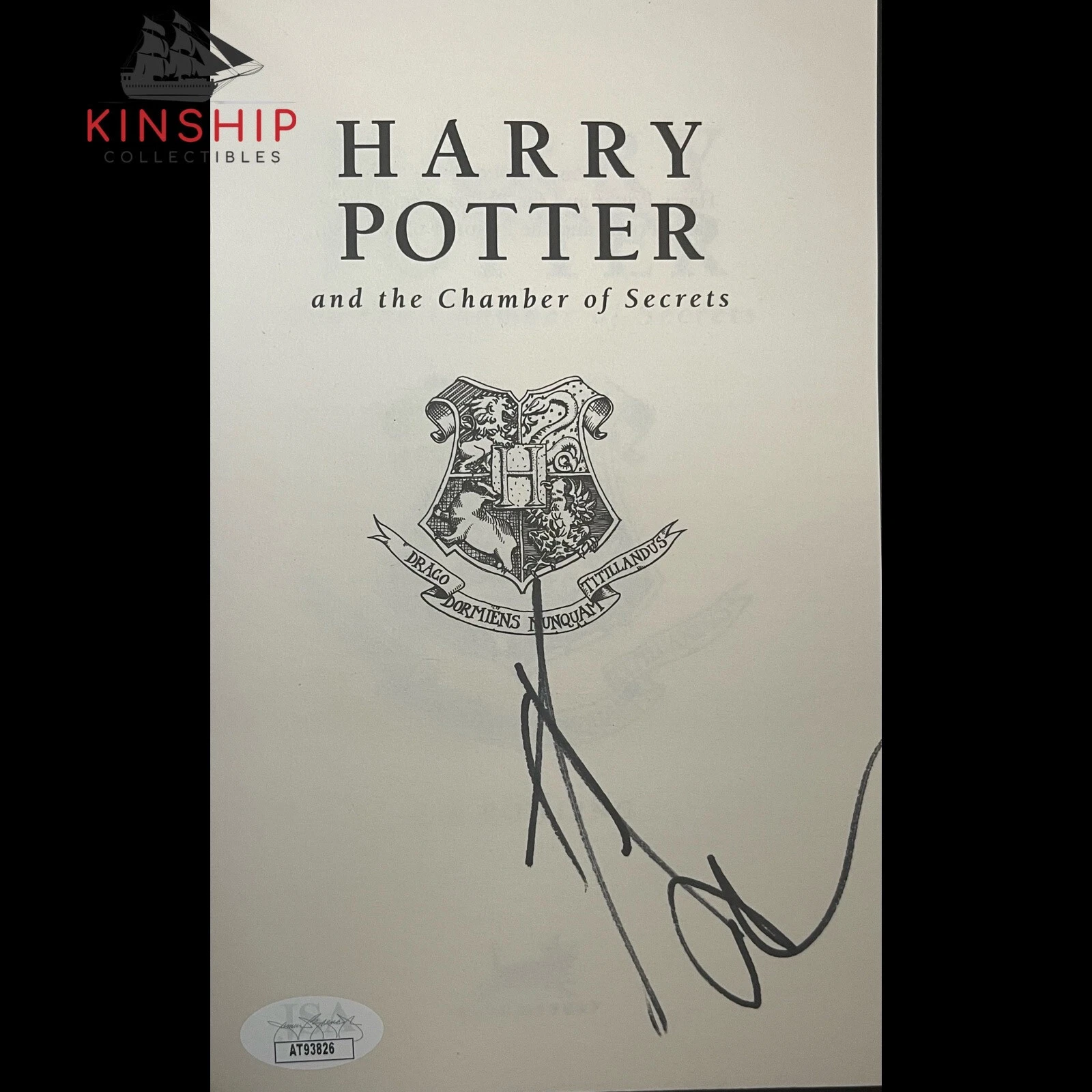 Daniel Radcliffe signed Harry Potter & the Chamber of Secrets Book JSA COA E227