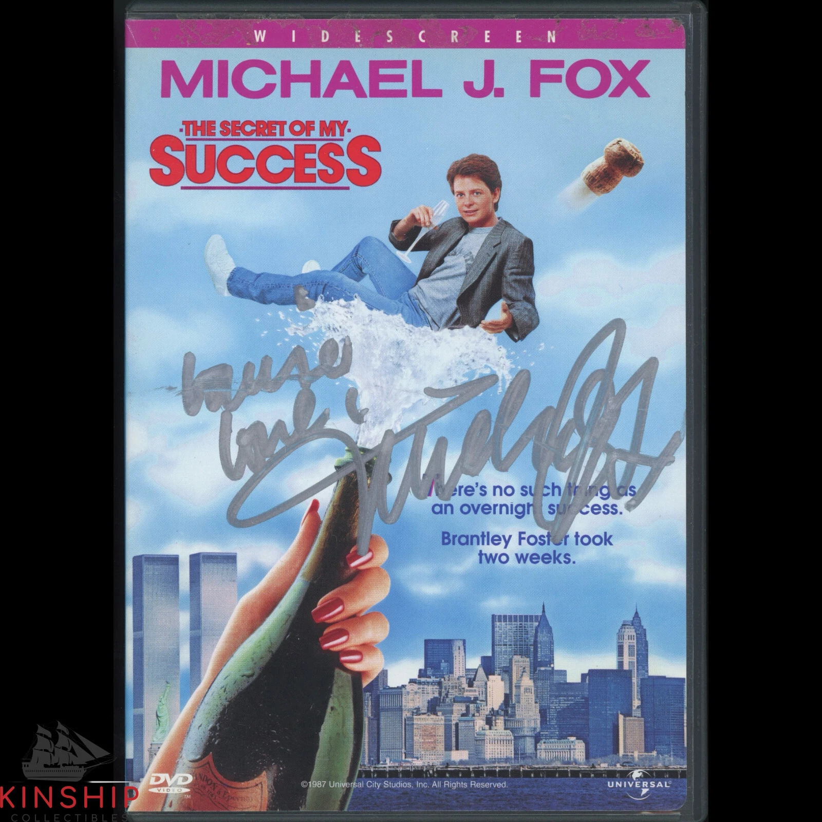 Michael J Fox signed DVD Cover JSA COA Rare Actor Back to the Future Auto Z1777