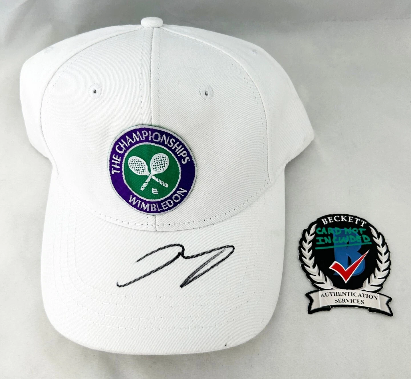Andy Murray Signed Hat Wimbledon Beckett BAS COA