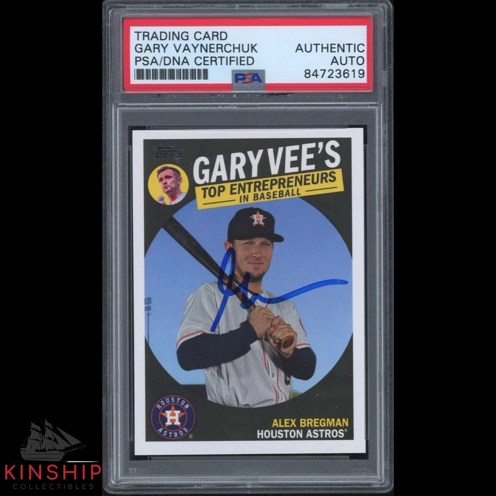 Gary Vaynerchuk signed 2019 Topps Bregman Trading Card PSA DNA Auto Gary V C2972