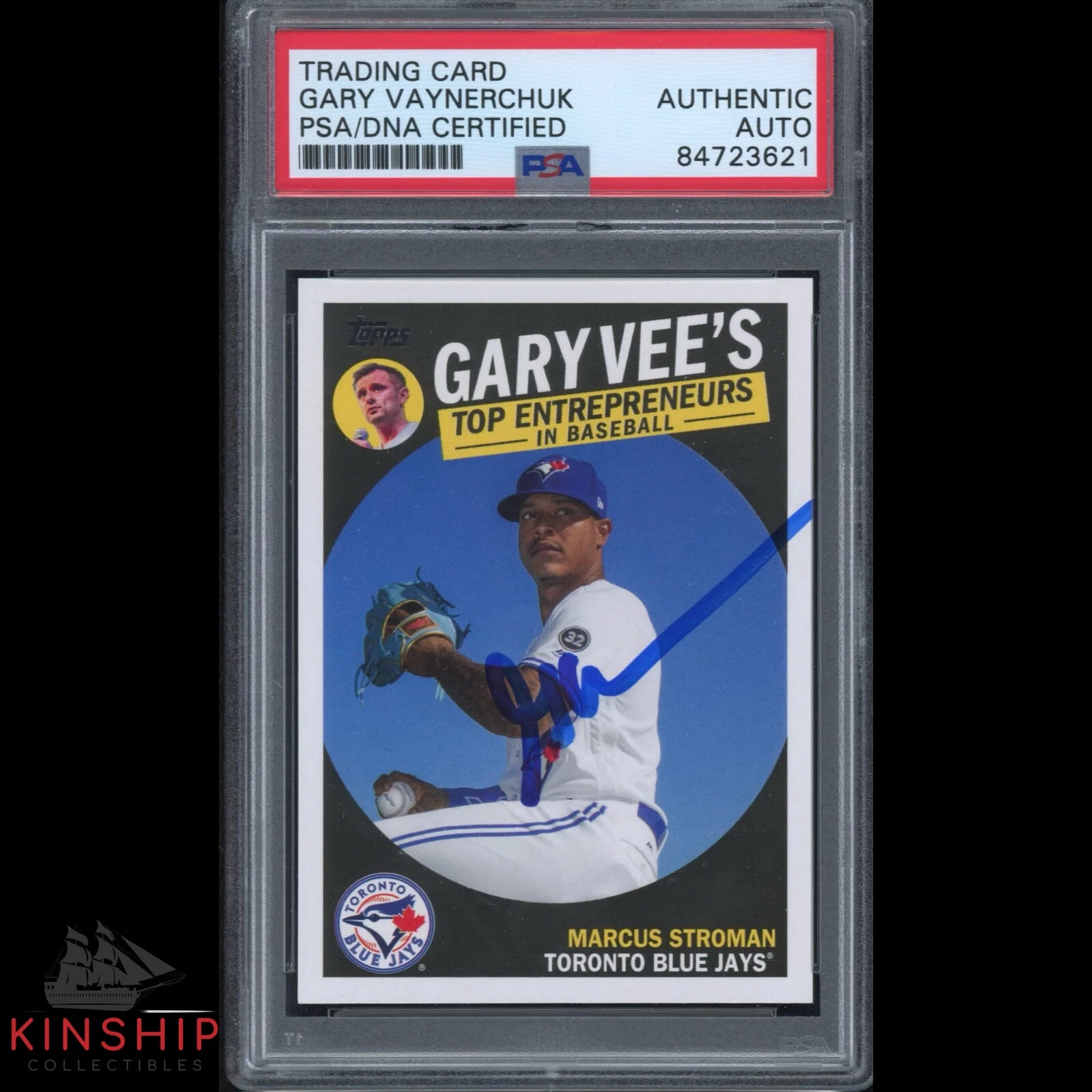 Gary Vaynerchuk signed 2019 Topps Trading Card PSA DNA Auto Gary Vee V C2971