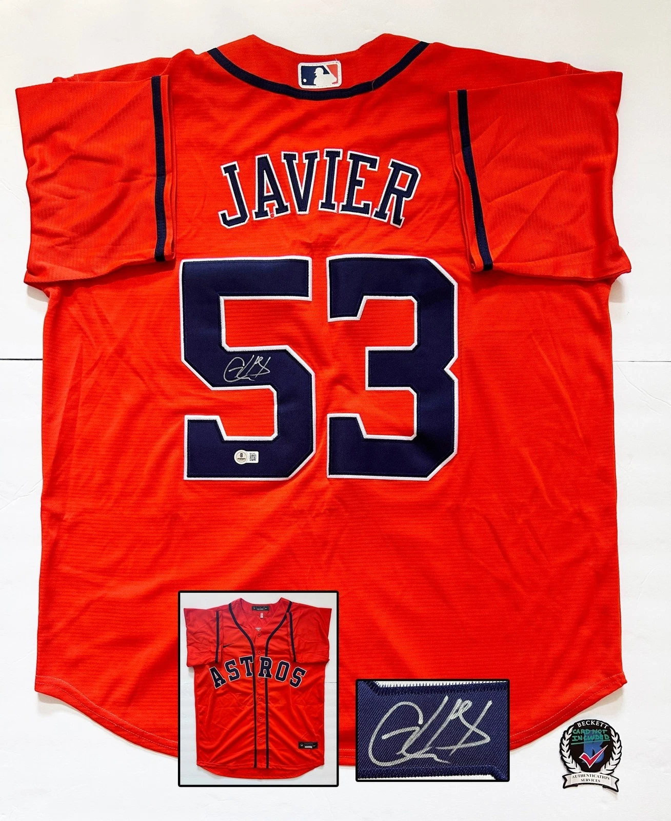Cristian Javier Signed Jersey Houston Astros Beckett BAS COA
