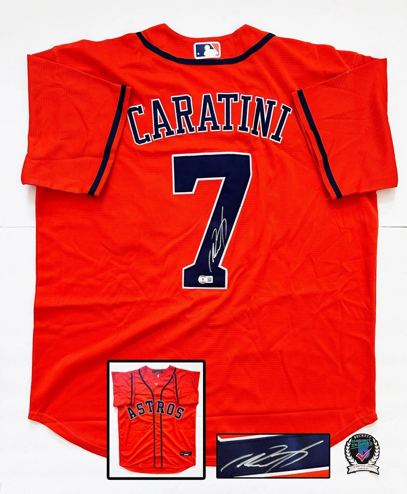 Victor Caratini Signed Jersey Houston Astros Beckett BAS COA