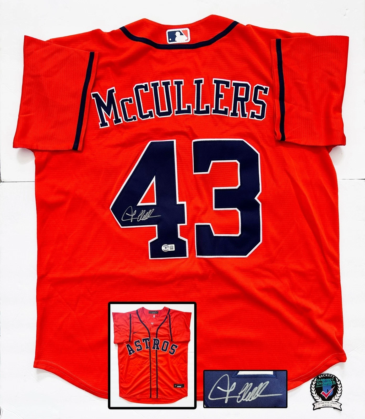 Lance McCullers Signed Jersey Houston Astros Beckett BAS COA