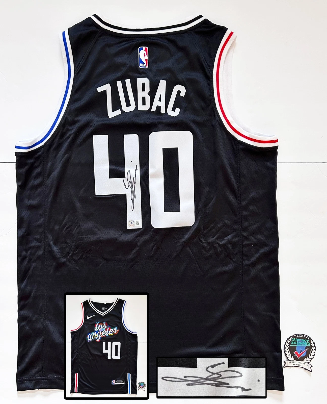 Ivica Zubac Signed Jersey Los Angeles Clippers Beckett BAS COA