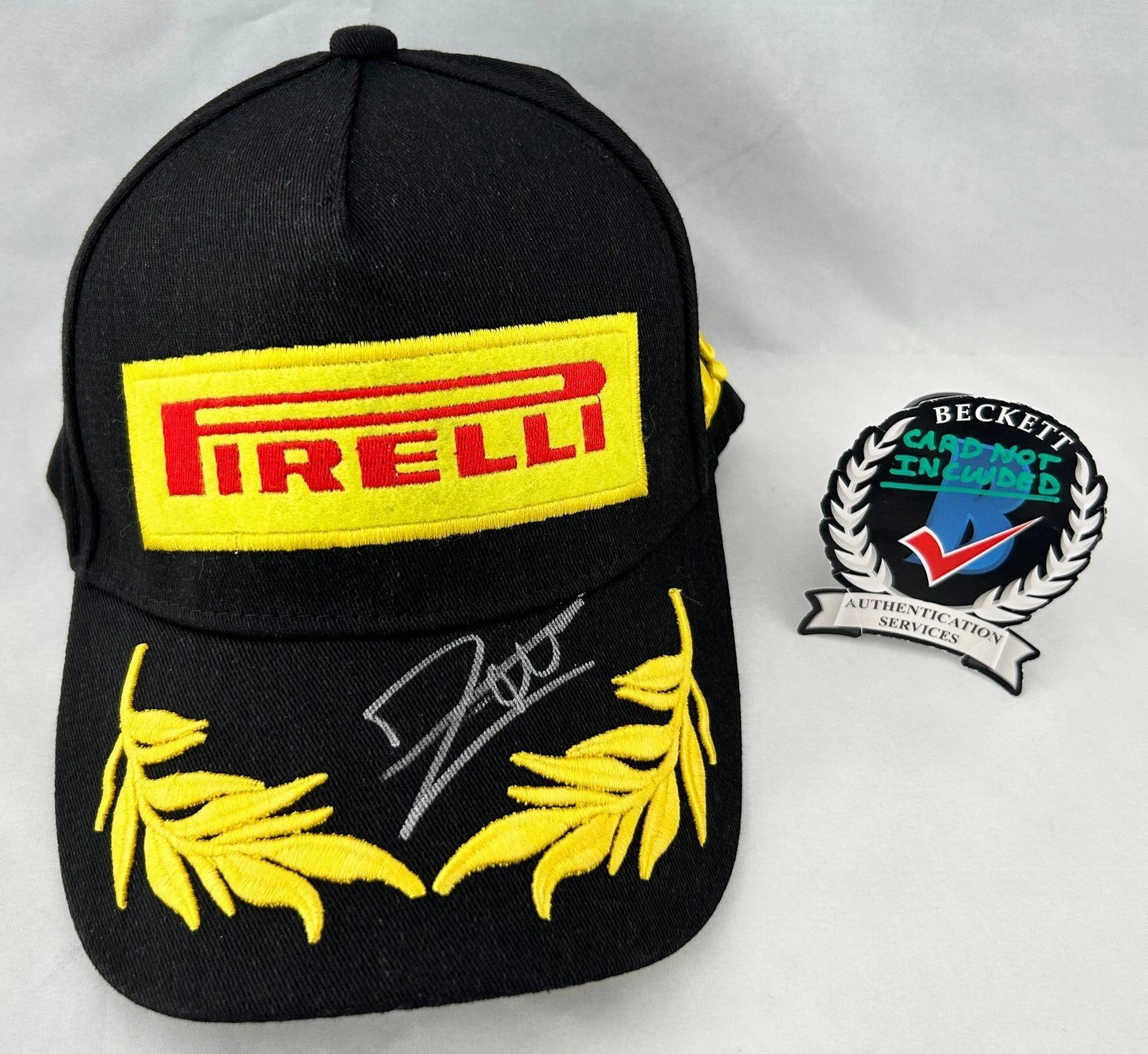 Jacques Villeneuve Signed Hat Williams Pirelli Formula 1 F1 Beckett BAS 2 COA