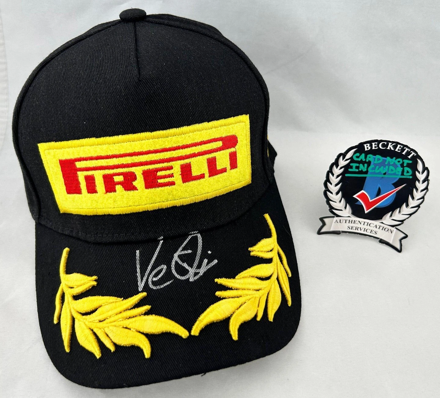 Frederik Vesti Signed Hat Mercedes Pirelli Formula 1 F1 Beckett BAS COA