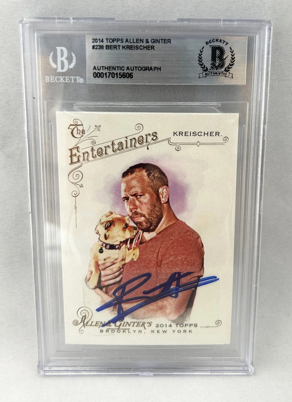 Bert Kreischer Signed Card 2014 Allen & Ginter Beckett BAS 1 COA