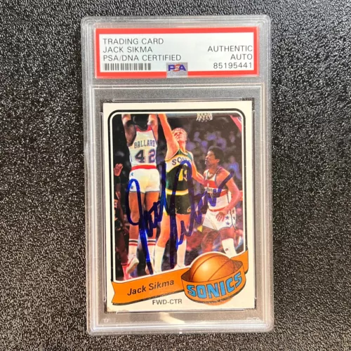 1979-80 TOPPS #66 JACK SIKMA SIGNED CARD AUTO PSA/DNA SLABBED SONICS COLLECTIBLE MEMORABILIA