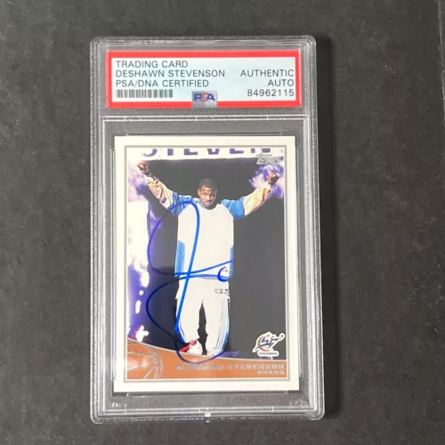 2009 TOPPS NBA #309 DESHAWN STEVENSON SIGNED CARD AUTO PSA SLABBED WIZARDS COLLECTIBLE MEMORABILIA