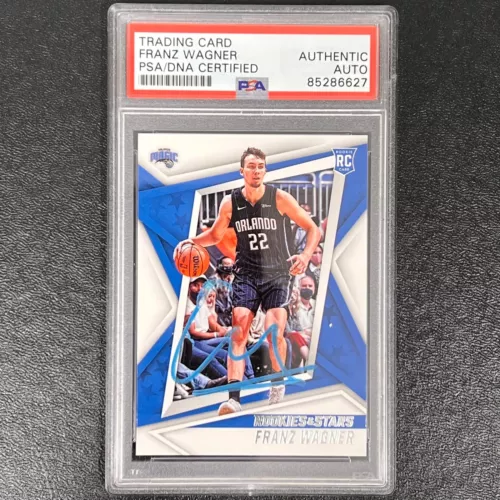 2021-22 PANINI CHRONICLES ROOKIES & STARS #112 FRANZ WAGNER SIGNED CARD AUTO PSA COLLECTIBLE MEMORABILIA