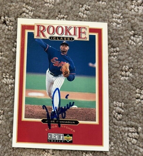 1997 Collector's Choice 19 Jose Paniagua signed autographed card Montreal Expos