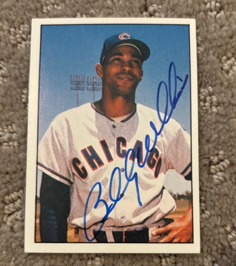 1981 TCMA BILLY WILLIAMS SIGNED AUTOGRAPHED CARD (CHICAGO CUBS) 1981- #402 HOF COLLECTIBLE MEMORABILIA