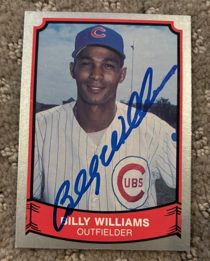 Billy Williams 1989 Pacific signed autographed card Chicago Cubs #58