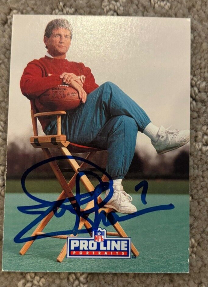 1991 PRO LINE PORTRAITS #56 JOE THEISMANN SIGNED AUTOGRAPHED CARD REDSKINS COLLECTIBLE MEMORABILIA