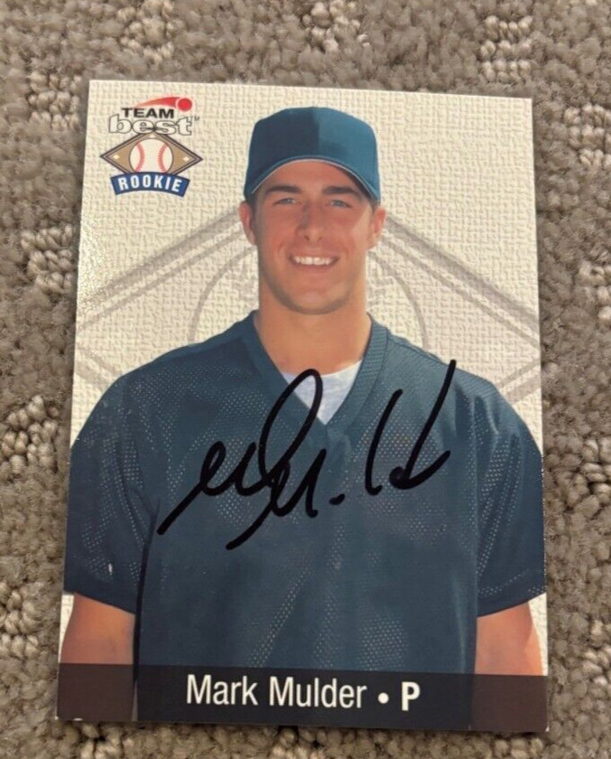 Mark Mulder Oakland Athletics 1999 Team Best A's Signed Autographed Card