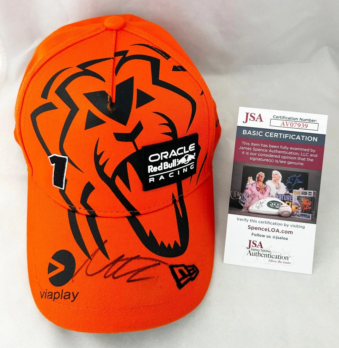 Max Verstappen Signed Hat Red Bull Formula 1 F1 JSA COA