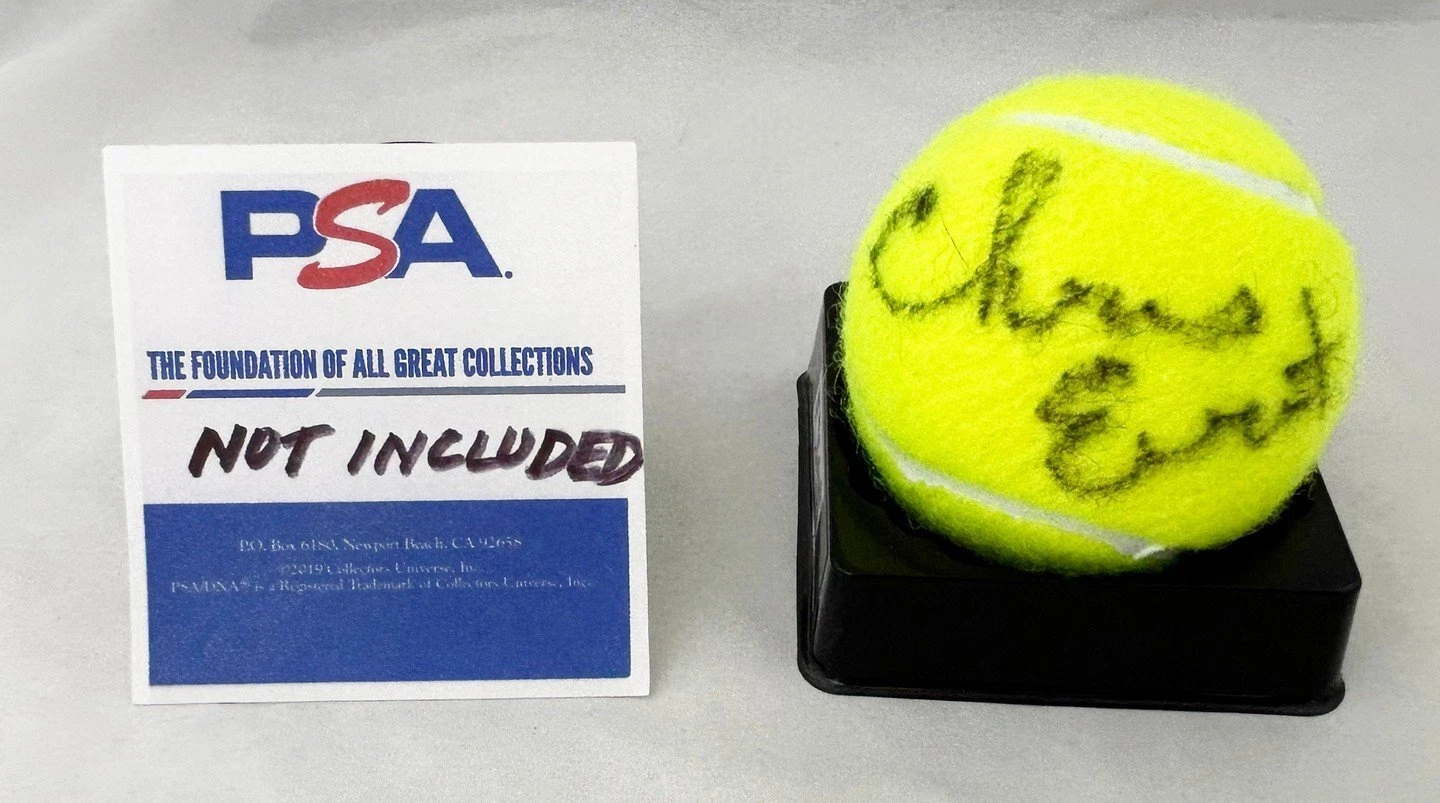 Chris Evert Signed Tennis Ball US Open PSA/DNA 2 COA