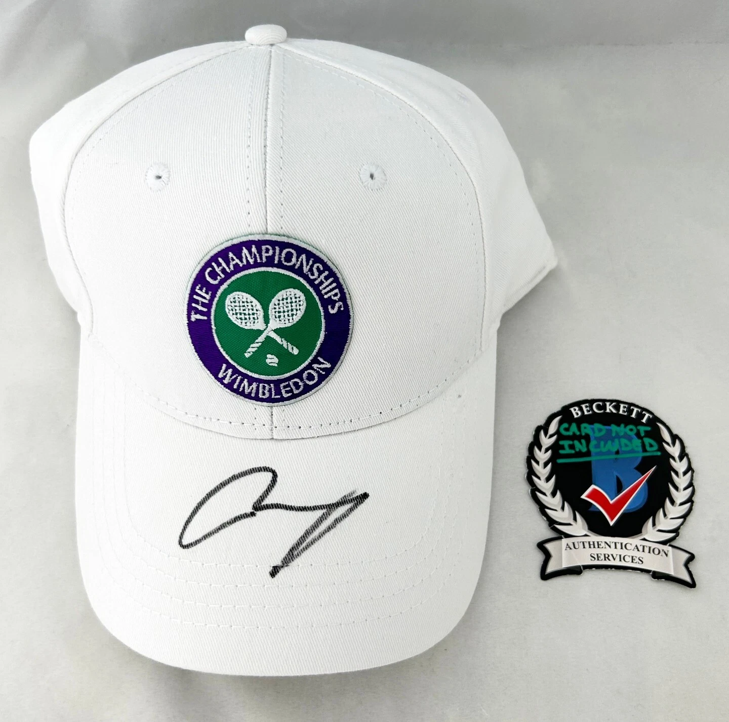 Andy Murray Signed Hat Wimbledon Beckett BAS 1 COA