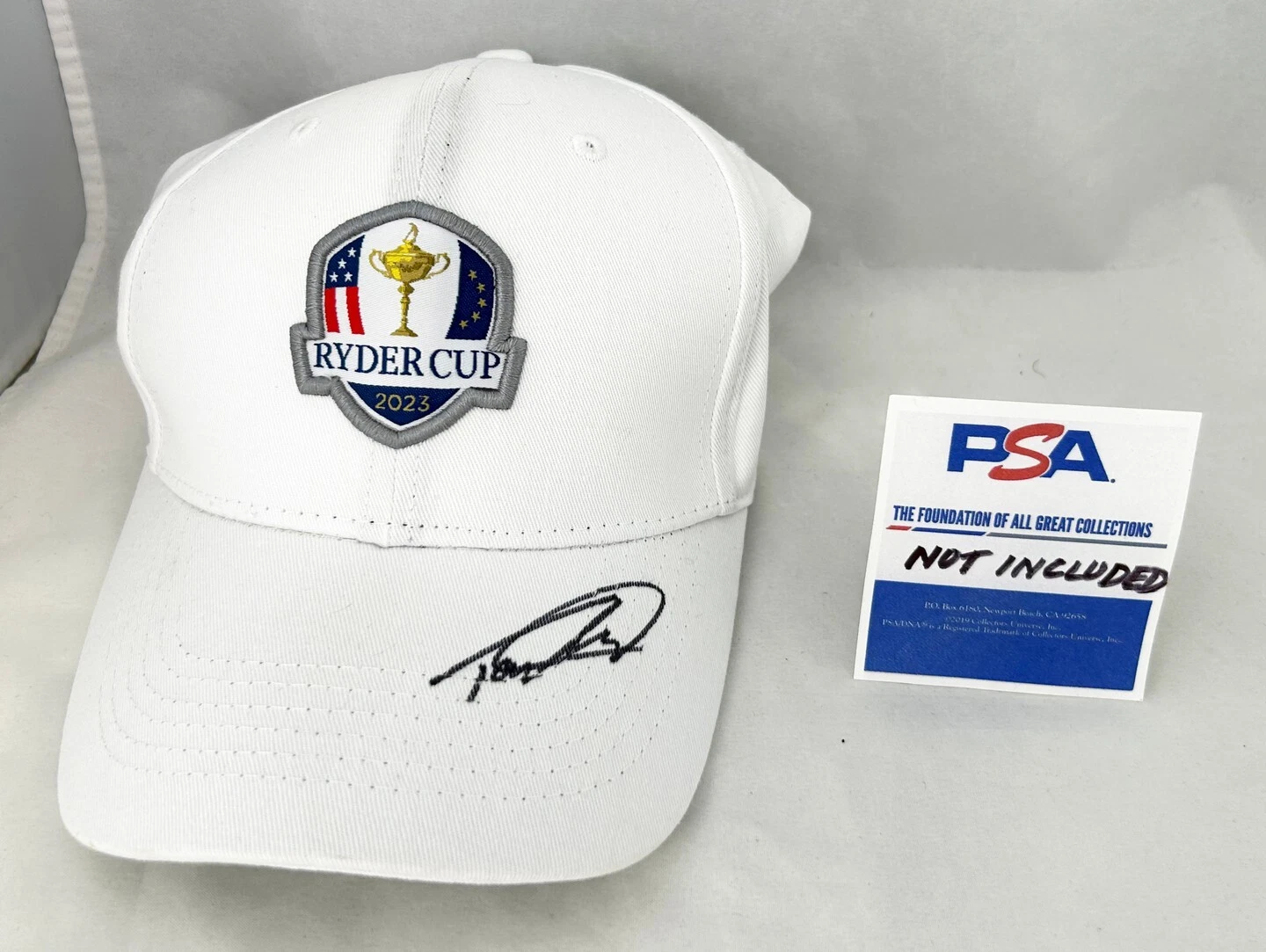 Tommy Fleetwood Signed Hat 2023 Ryder Cup PSA/DNA COA