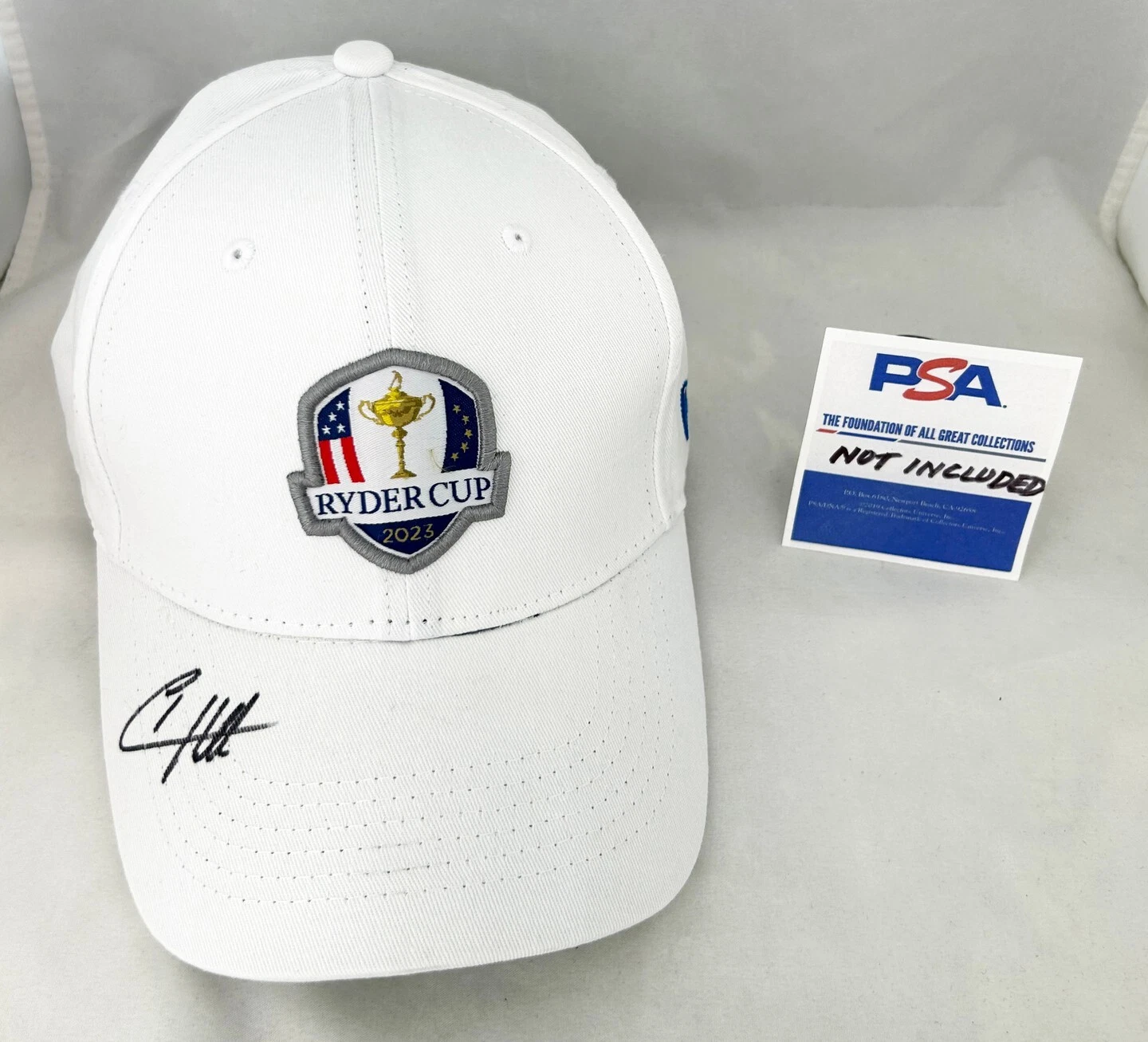 Tyrrell Hatton Signed Hat 2023 Ryder Cup PSA/DNA 2 COA