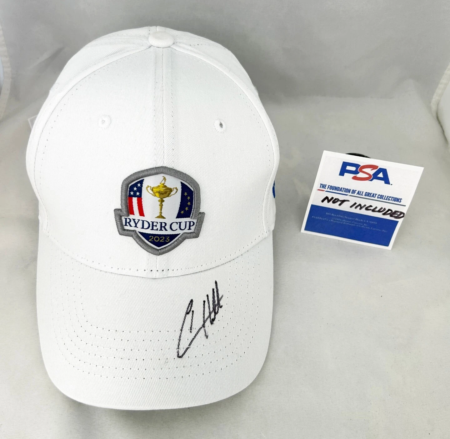 Tyrrell Hatton Signed Hat 2023 Ryder Cup PSA/DNA 1 COA