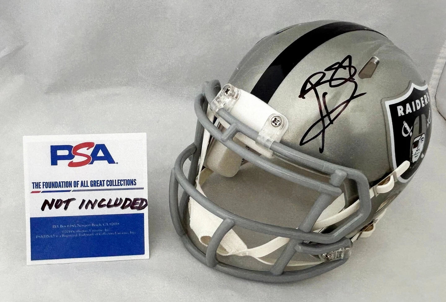 Tim Brown Signed Mini Helmet Oakland Raiders PSA/DNA COA