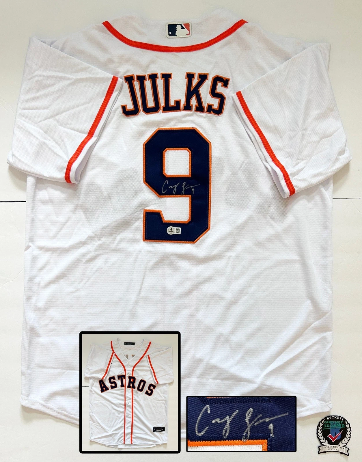 Corey Julks Signed Jersey Houston Astros Beckett BAS COA