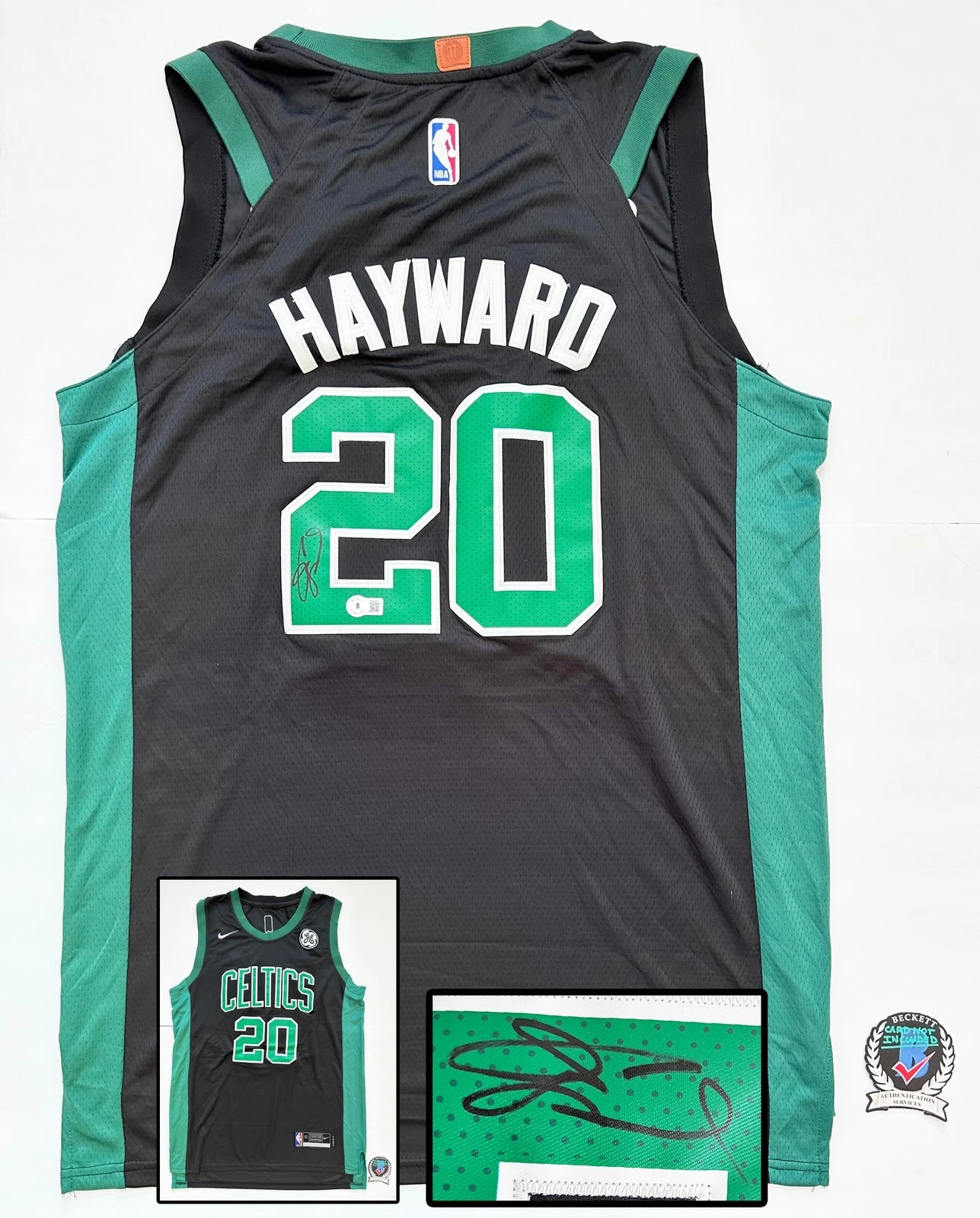 Gordon Hayward Signed Jersey Boston Celtics Beckett BAS COA