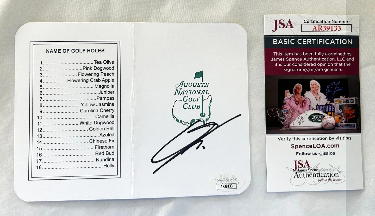 Sung-Jae Im Signed Masters ScoreCard JSA COA