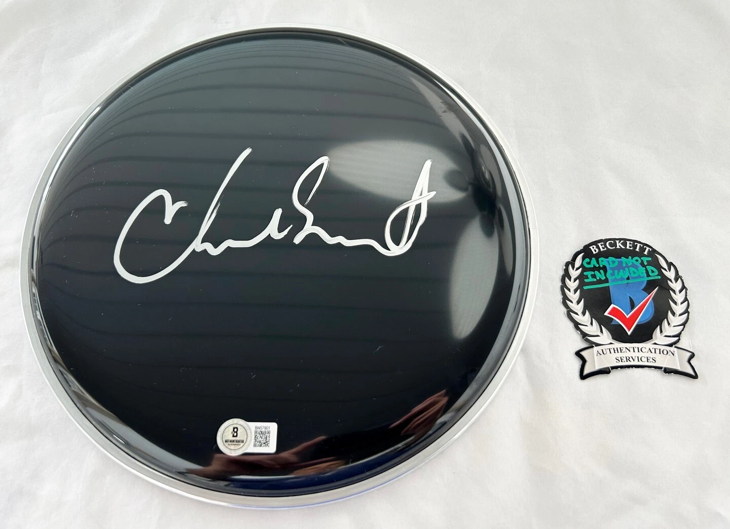 Chad Smith Signed Drumhead Red Hot Chili Peppers Beckett BAS 1 COA