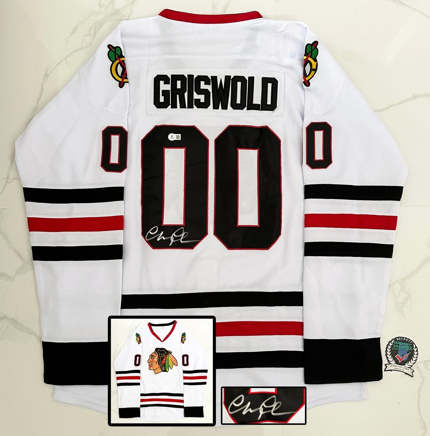 Chevy Chase Signed Jersey National Lampoons Vacation Beckett BAS 4 COA