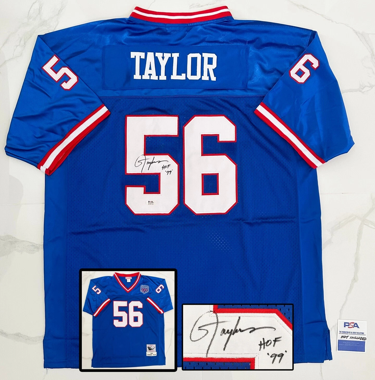 Lawrence Taylor Signed Jersey New York Giants PSA/DNA 1 COA
