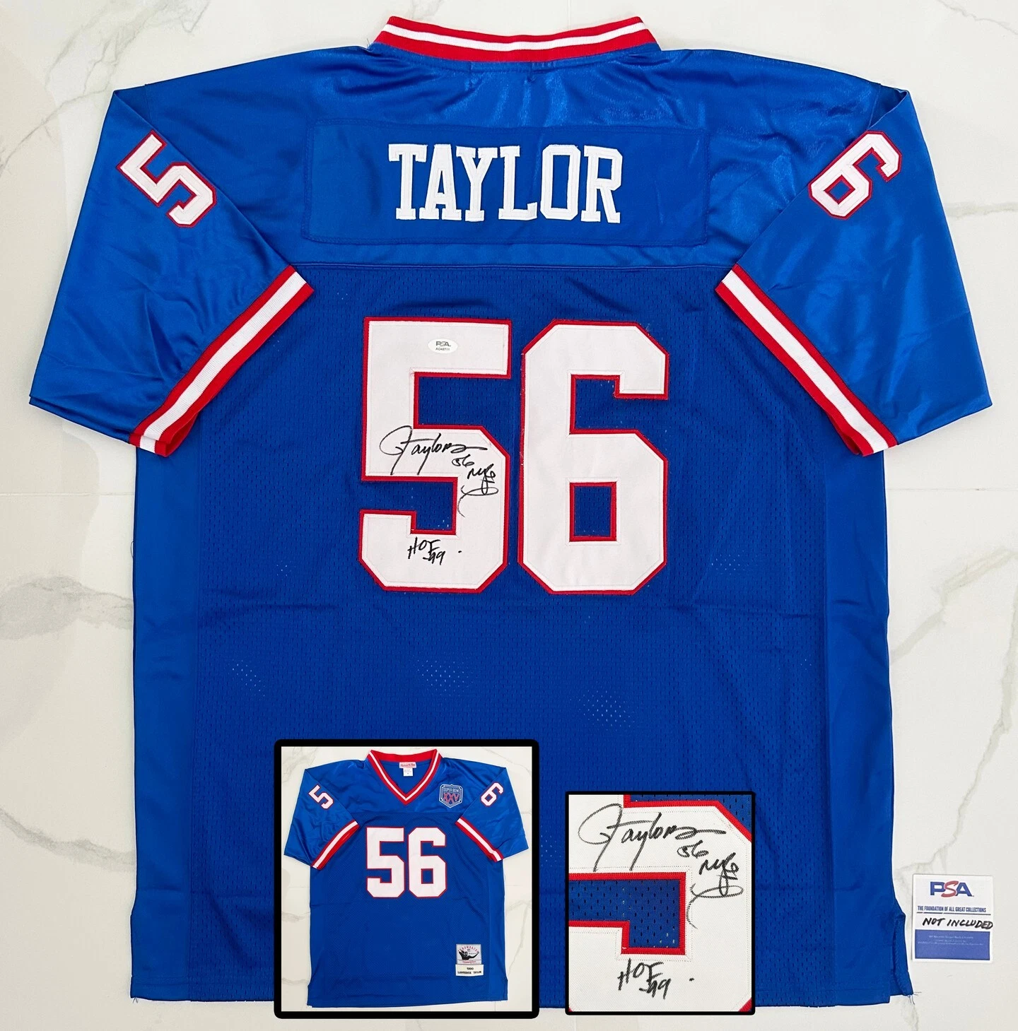 Lawrence Taylor Signed Jersey New York Giants PSA/DNA COA
