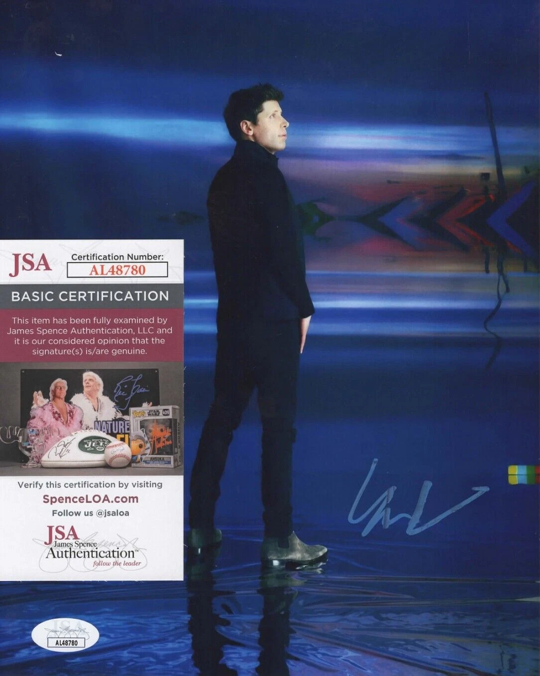 SAM ALTMAN SIGNED 8×10 PHOTO W/ JSA COA #AT48780 OPEN AI CHATGPT SAMUEL COLLECTIBLE MEMORABILIA