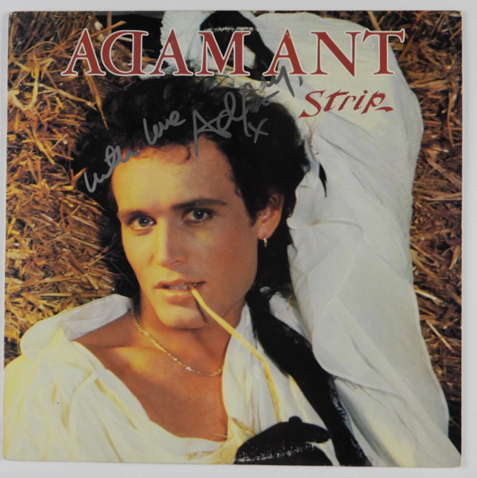 ADAM ANT SIGNED AUTOGRAPH ALBUM JSA RECORD VINYL STRIP COLLECTIBLE MEMORABILIA