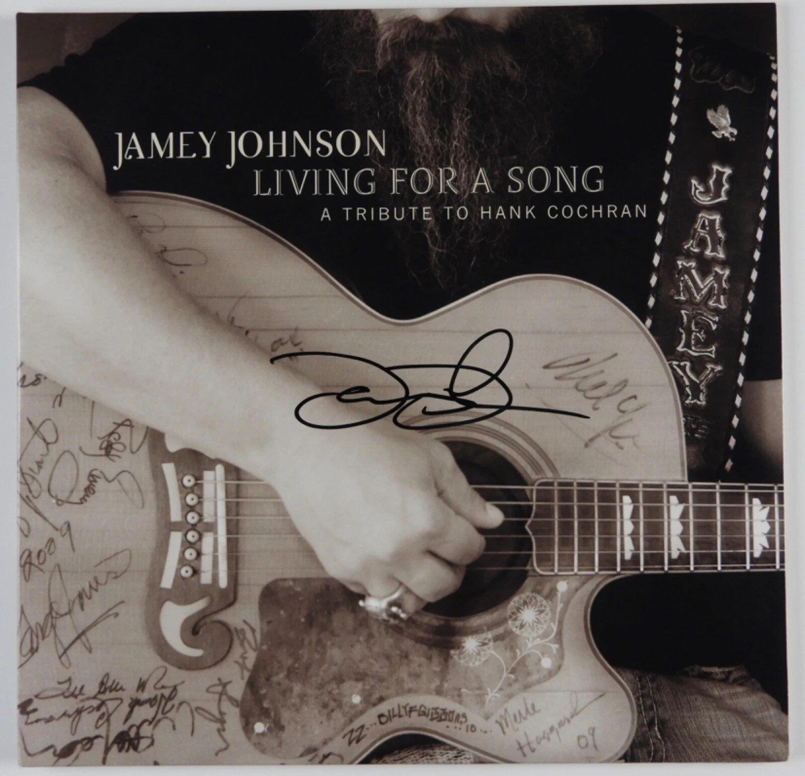 Jamey Johnson JSA Signed Autograph Album Record Vinyl Living For A Song