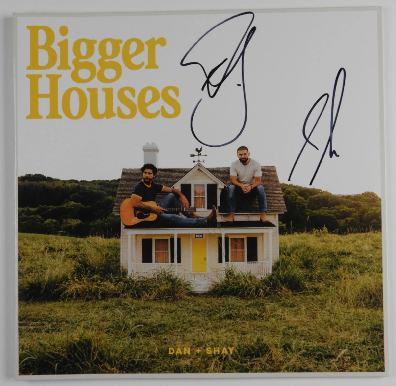 Dan + Shay JSA Signed Autograph Album Vinyl Record LP Bigger Houses