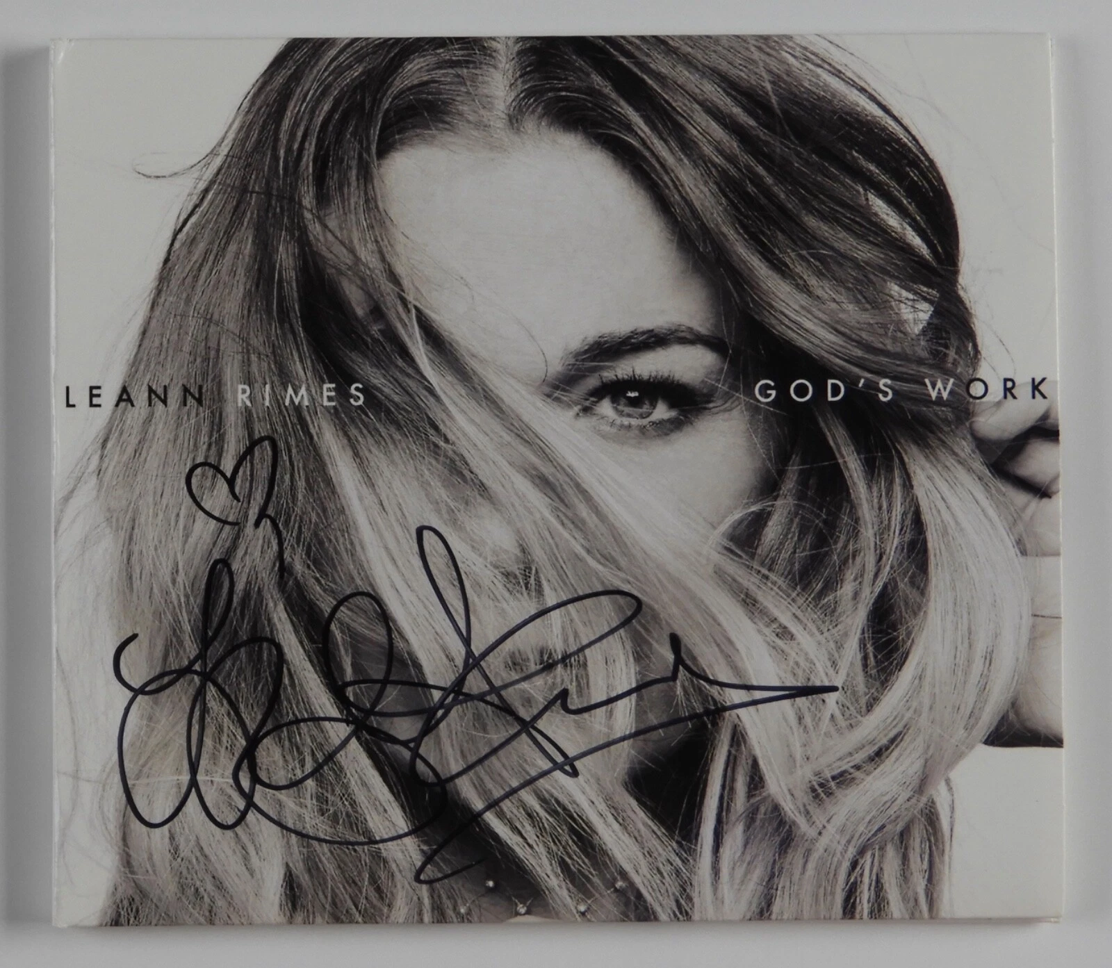 Leann Rimes JSA COA signed autograph CD Booklet God's Work