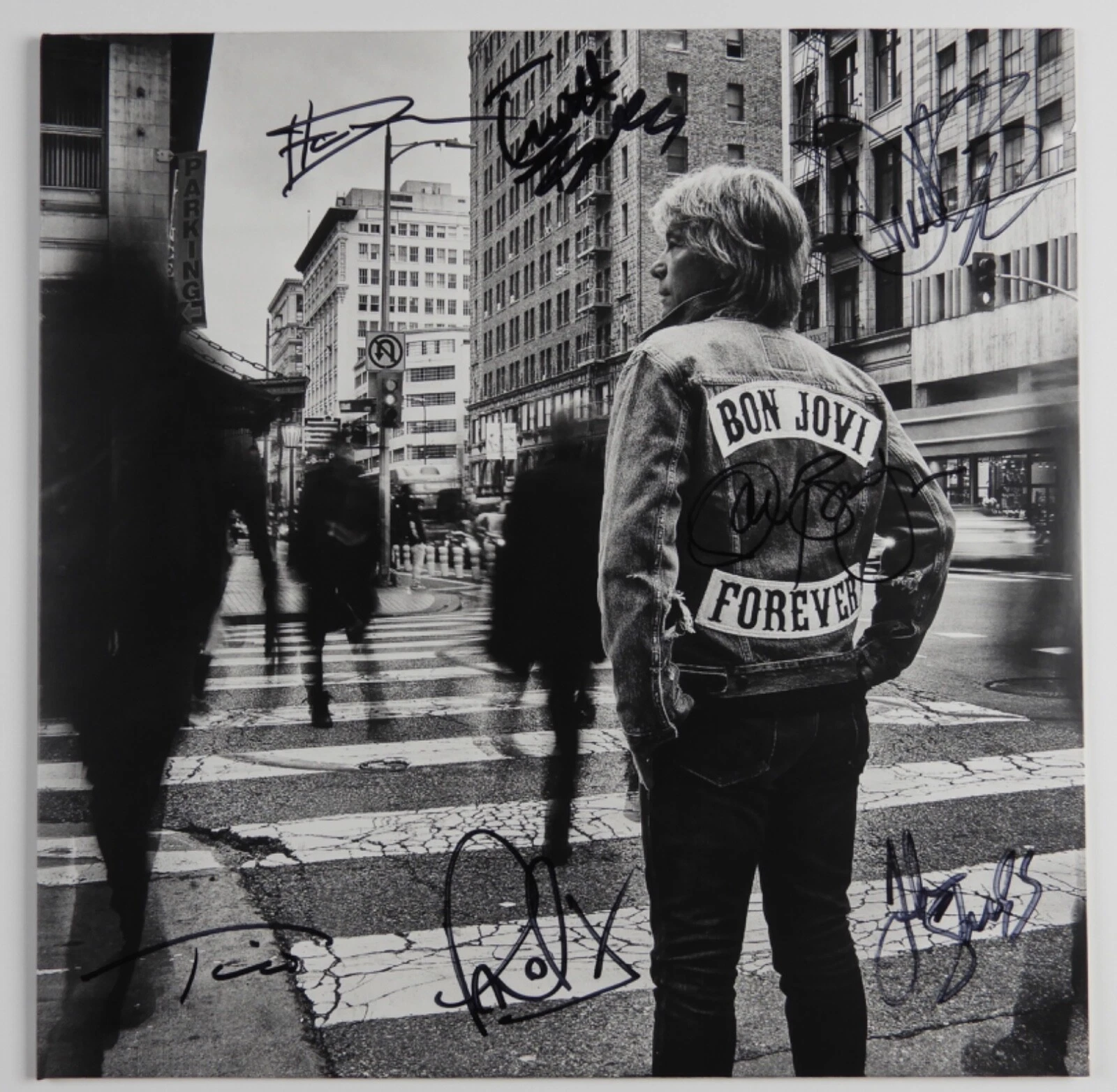 Bon Jovi Fully Signed JSA Autograph Album Vinyl Record Forever Jon Bon Jovi