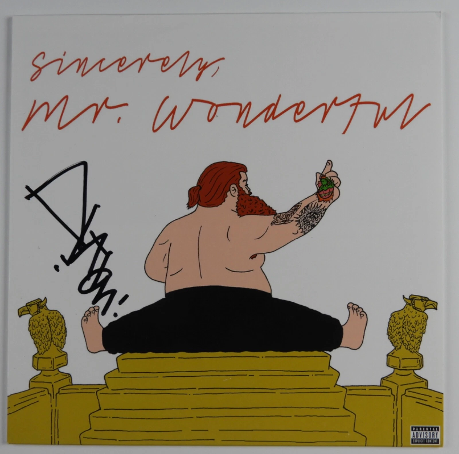 ACTION BRONSON JSA SIGNED AUTOGRAPH VINYL RECORD ALBUM MR. WONDERFUL COLLECTIBLE MEMORABILIA