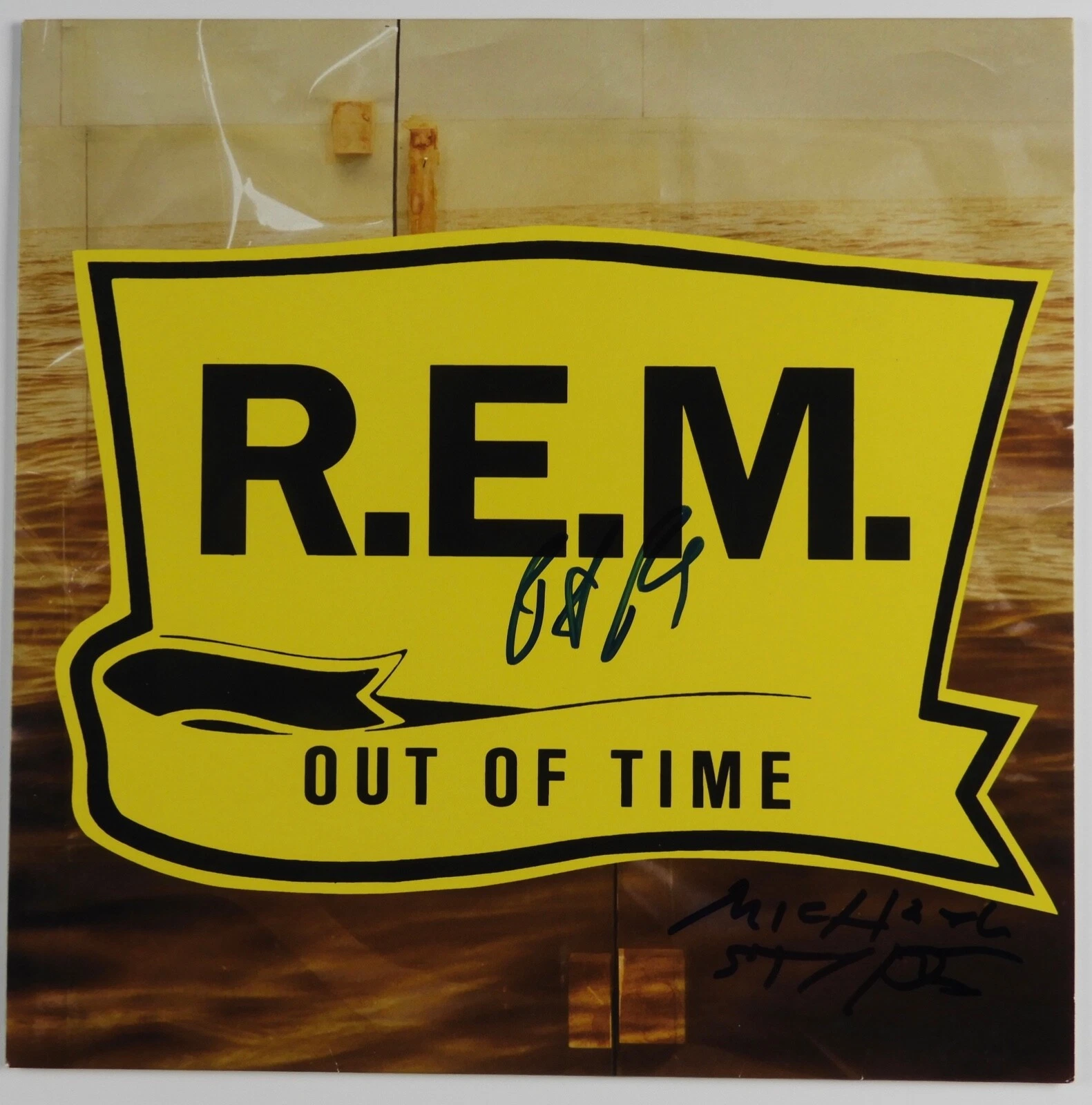 R.E.M. JSA Signed Autograph Vinyl Record Album Michael Stipe Peter Buck REM